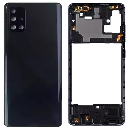 Primary image of SAMSUNG A51 W/FRAME BLACK HALF HOUSING - Quality Phone Parts in Sri Lanka